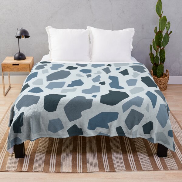 Item preview, Blue Abstract Stony Pattern designed and sold by art-by-soma.