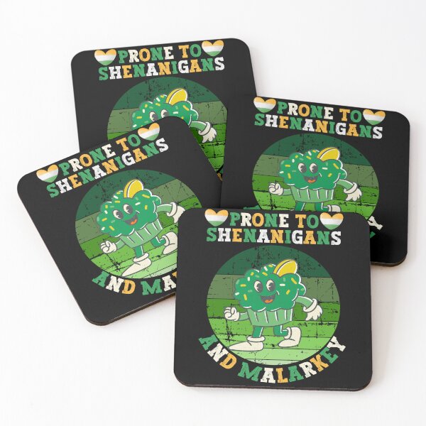 Item preview, Prone To Shenanigans And Malarkey - Funny Vintage St Patrick Day For Woman And Man designed and sold by Raccoon's World.