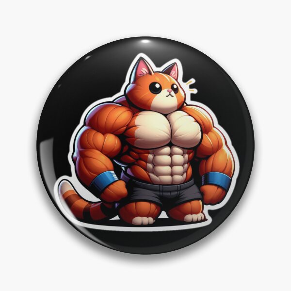Item preview, Swole cat sticker designed and sold by MandyLS24.