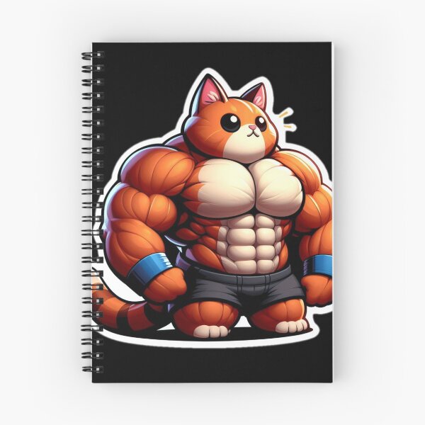Item preview, Swole cat sticker designed and sold by MandyLS24.