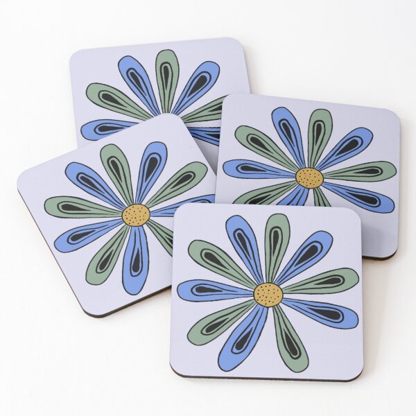 Item preview, Simple Floral Blue designed and sold by LeithTheLeaf.