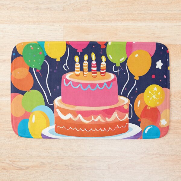 Item preview, Birthday theme, colorful, fun, cake, balloons, presents, candles (silvergoldvisionary) designed and sold by SGVisionary.