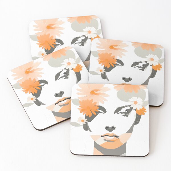 Item preview, Essence: Woman's Silhouette in Grey and Orange designed and sold by ZipperDragon88.