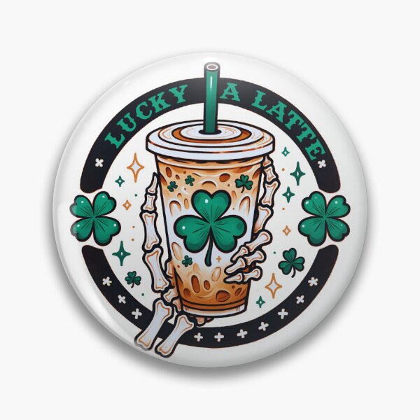 Item preview, Lucky a latte skeleton designed and sold by OfftopSocial.