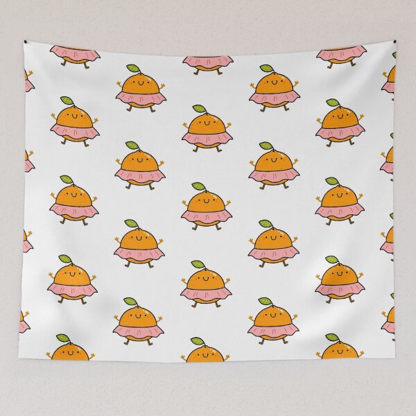 Item preview, Kawaii Orange In Pink Tutu Skirt designed and sold by kawaiilife.