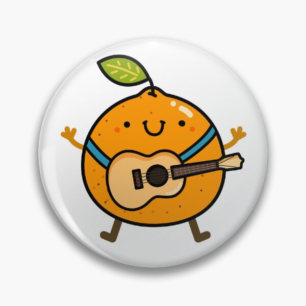 Item preview, Kawaii Orange With Ukulele designed and sold by kawaiilife.