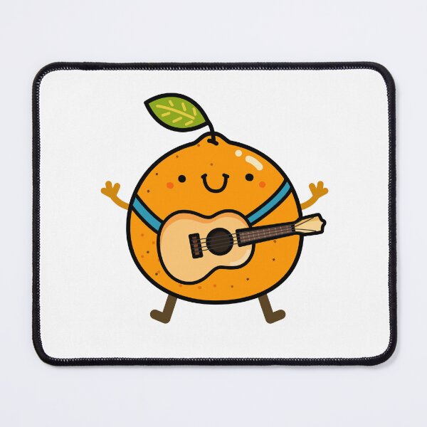 Item preview, Kawaii Orange With Ukulele designed and sold by kawaiilife.