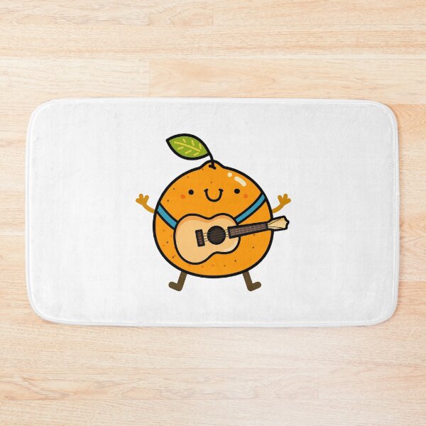 Item preview, Kawaii Orange With Ukulele designed and sold by kawaiilife.