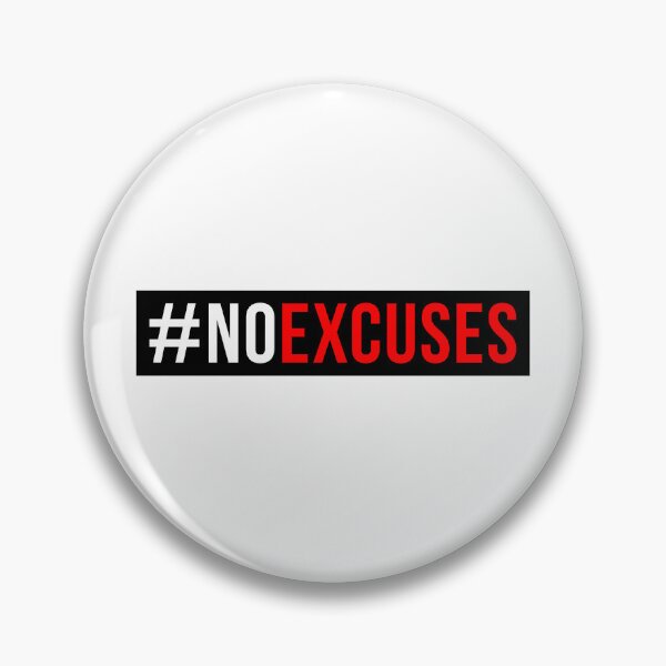 Item preview, No Excuses Gym Fitness Quote designed and sold by maniacfitness.