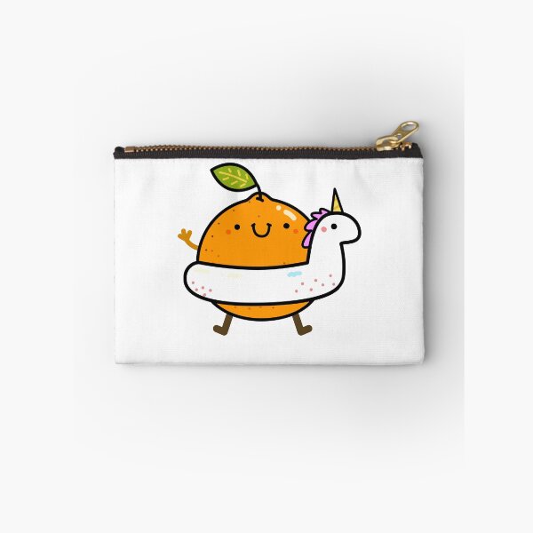 Item preview, Kawaii Orange With Unicorn Pool Floatie designed and sold by kawaiilife.