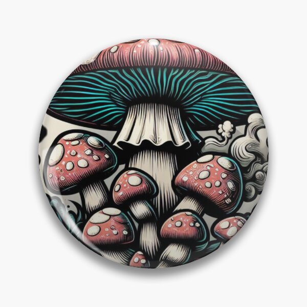 Item preview, mushroom mayhem sticker designed and sold by MandyLS24.