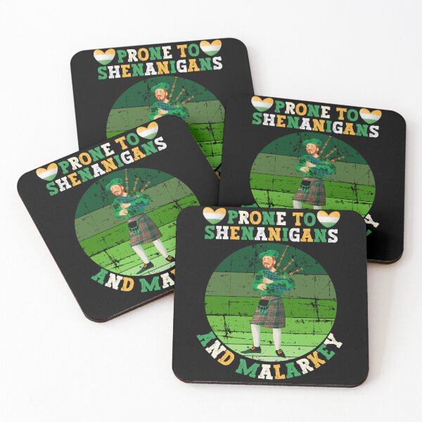 Item preview, Prone To Shenanigans And Malarkey - Funny Vintage St Patrick Day For Woman And Man designed and sold by Raccoon's World.