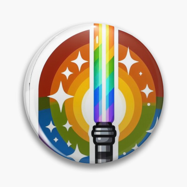 Item preview, lightsaber rainbow sticker designed and sold by MandyLS24.