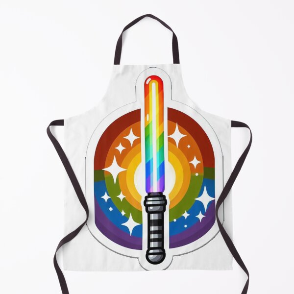 Item preview, lightsaber rainbow sticker designed and sold by MandyLS24.