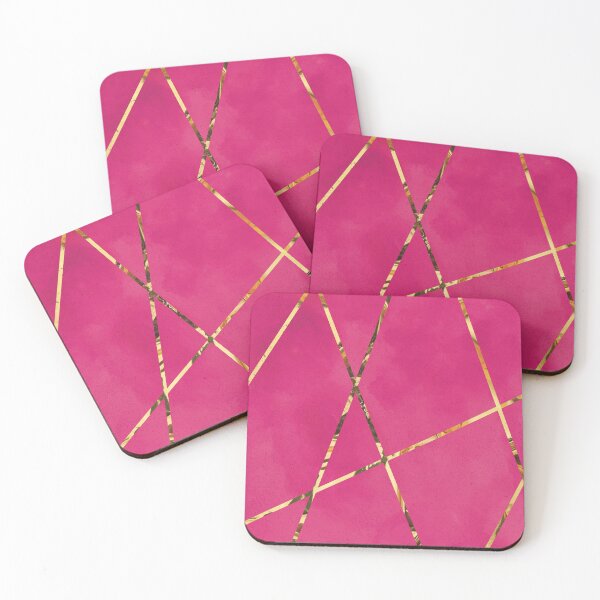 Item preview, Modern pink and gold deco designed and sold by caseycreates704.
