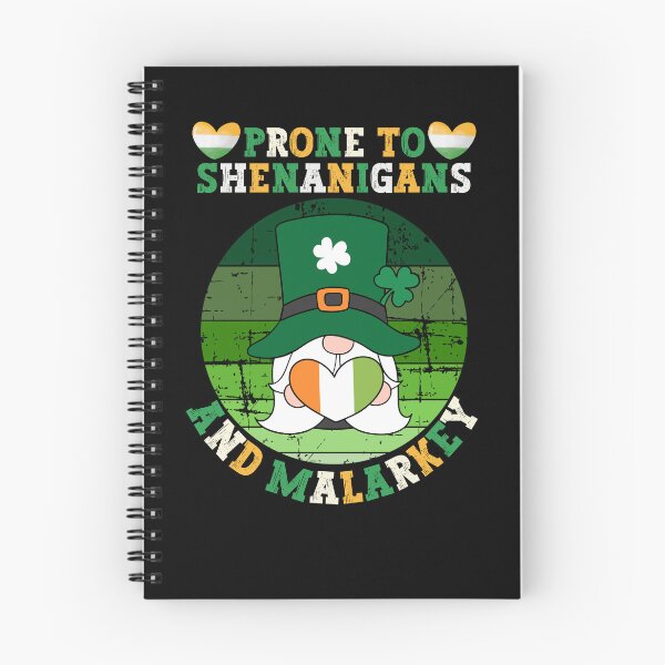 Item preview, Prone To Shenanigans And Malarkey - Funny Vintage St Patrick Day designed and sold by Raccoon's World.