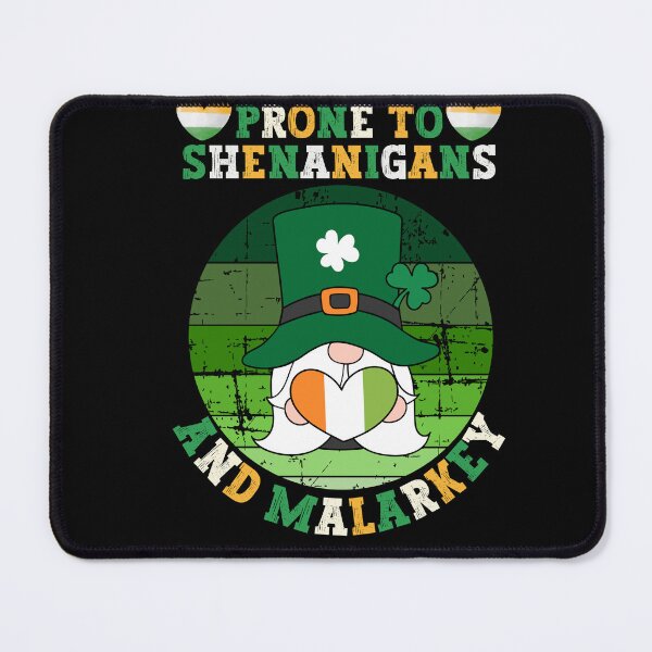 Item preview, Prone To Shenanigans And Malarkey - Funny Vintage St Patrick Day designed and sold by Raccoon's World.