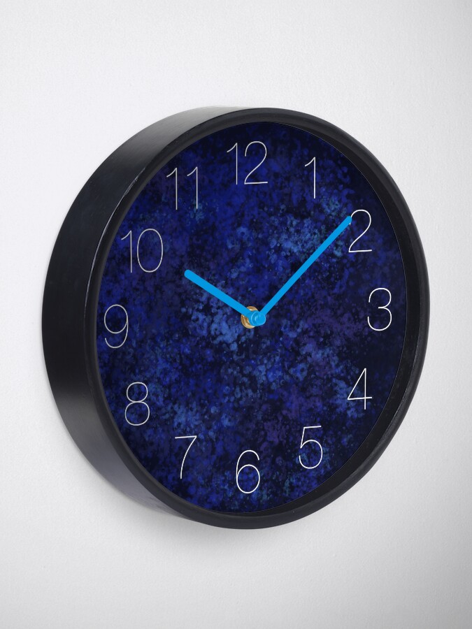 Alternate view of Blue Opal Clock