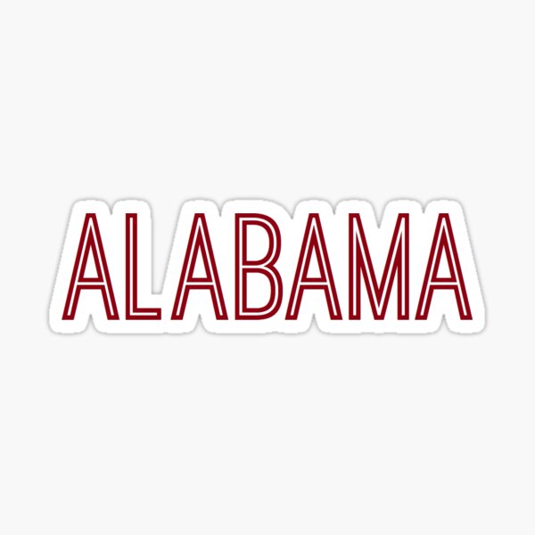 Alabama Stickers. Retro Stickers Alabama gift Alabama Souvenir Alabama Sticker