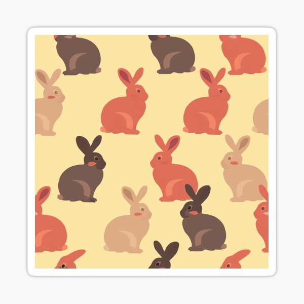 Item preview, Beautiful Easter Bunnies Retro Easter Hunt Happy Easter designed and sold by RoyalStarsPatts.