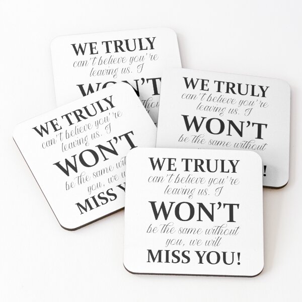 Item preview, Funny Coworker farewell gift We truly won't miss you designed and sold by MouDantArts.
