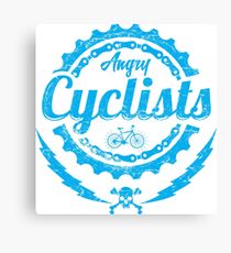 angry cyclists Canvas Print