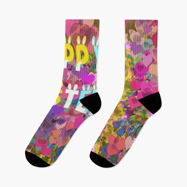 Item preview, Happy Easter with Colorful Hearts designed and sold by Victoria Rose.