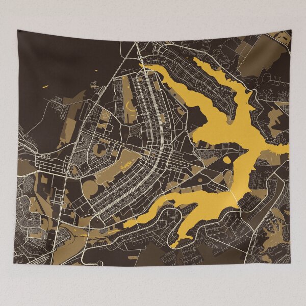 Item preview, Brasilia City Map of Brazil - Pastel designed and sold by deMAP.