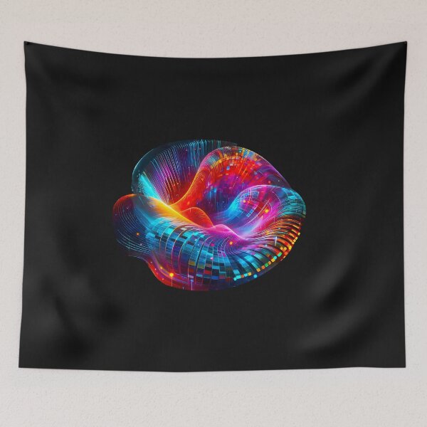 Item preview, 3D Checker Wave Pattern With Vibrant Colors designed and sold by Tamer ⭐⭐⭐⭐⭐.