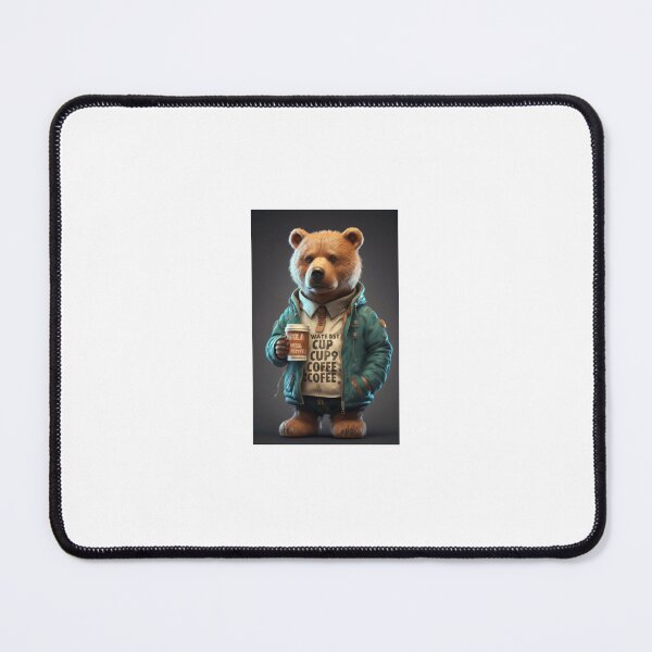 Item preview, A bear in a jacket - What goes best with a cup of coffee? The second cup of coffee 1 designed and sold by Aleks894.