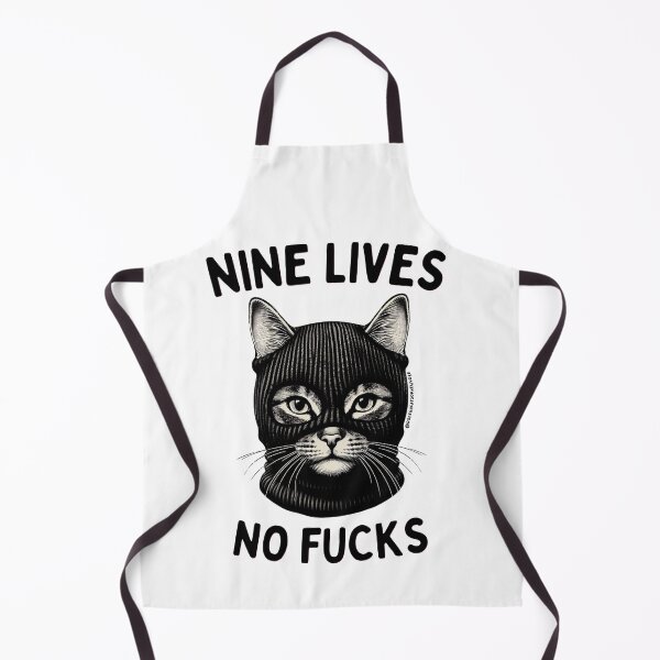 Item preview, Nine Lives, No Fucks designed and sold by Bodega Cats of New York.