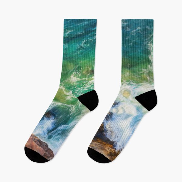 Item preview, rock shore and waves designed and sold by Taya Johnston.