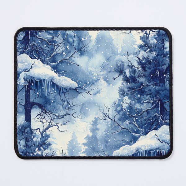Item preview, Frozen Forest seamless pattern Winter's Embrace: A Frozen Forest Symphony designed and sold by Bankza.