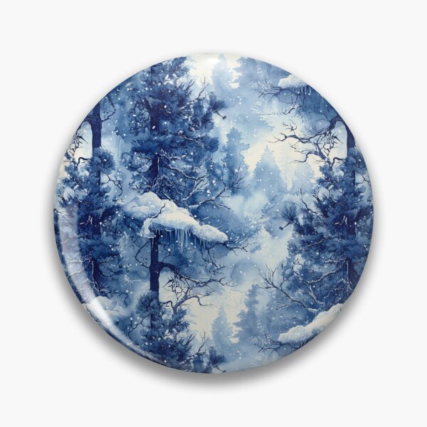 Item preview, Frozen Forest seamless pattern Winter's Embrace: A Frozen Forest Symphony designed and sold by Bankza.