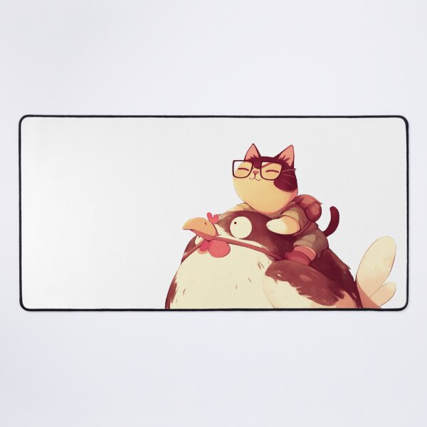 Item preview, Cat Riding a Chicken Cartoon designed and sold by Bwittaya.
