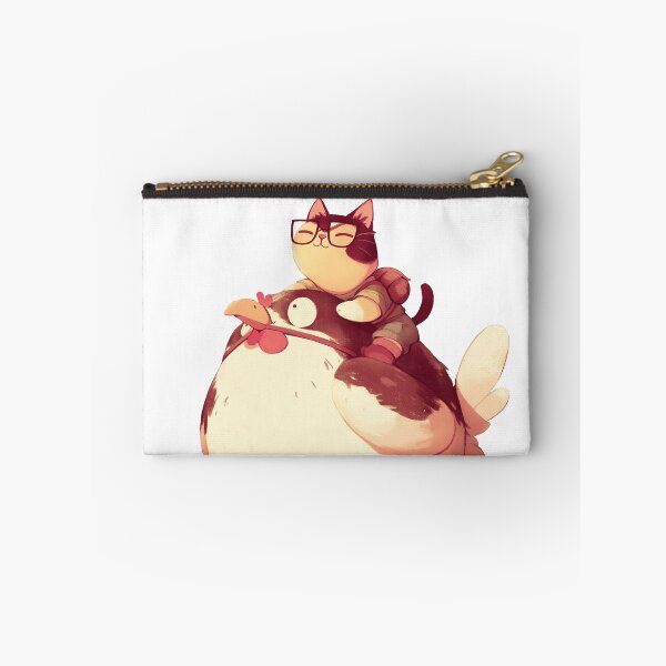 Item preview, Cat Riding a Chicken Cartoon designed and sold by Bwittaya.