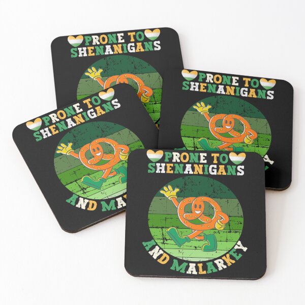 Item preview, Prone To Shenanigans And Malarkey - Funny Vintage St Patrick Day For Woman And Man designed and sold by Raccoon's World.