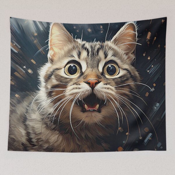 Item preview, Surprised Tabby Cat designed and sold by Elisabeth Lucas.