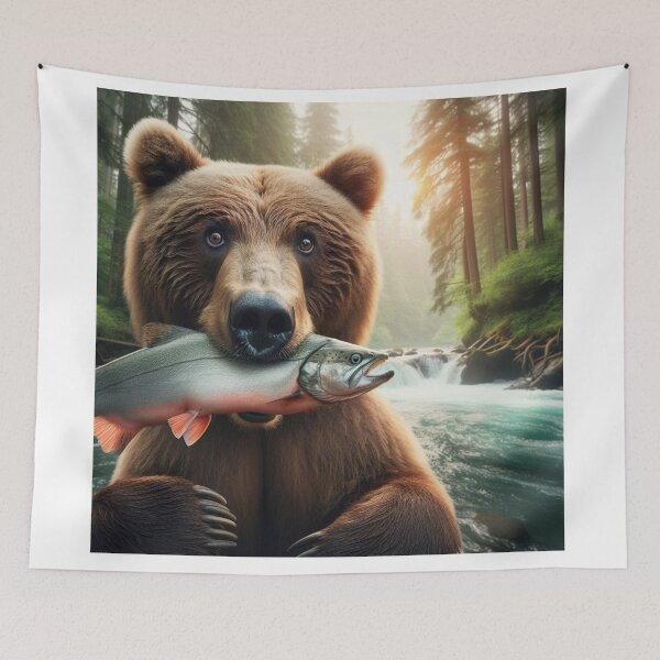 Item preview, Tranquil Bear Haven - Wilderness Embrace designed and sold by ProgressMagnet.
