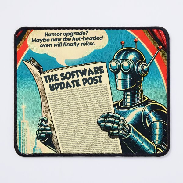 Item preview, Rivet Boltsworth reads the news designed and sold by CyberSilhouette.