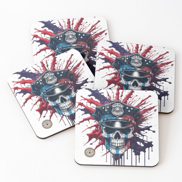 Item preview, Law Enforcement - Police Officer Skull designed and sold by John Henry Olivarez.