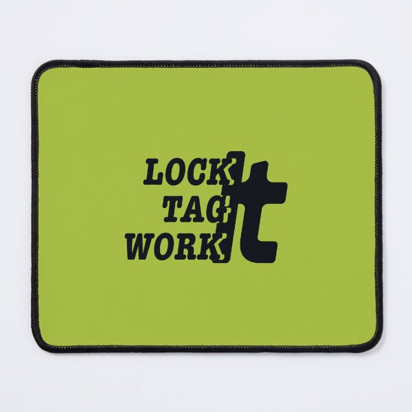 Item preview, Lock It Tag It Work It - Lockout Tagout - Construction - Safety First - For Electricians - For Pipefitters - For Builders designed and sold by TheTradesStore.