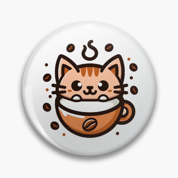 Aperçu de l'œuvre Une tasse de café au lait "chat" créée et vendue par Creative-zone06.
