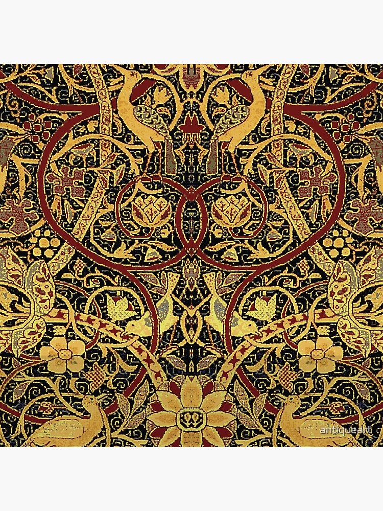 "William Morris Bullerswood Vintage Floral Pattern " Throw ...