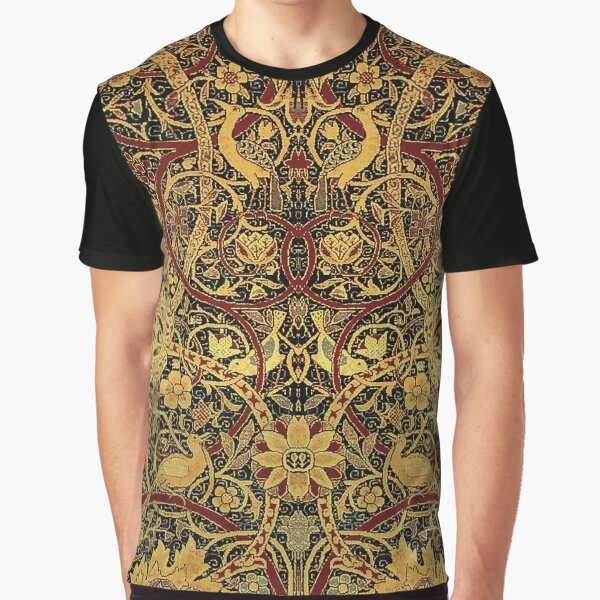 William Morris Bullerswood Vintage Floral Pattern Graphic T-Shirt