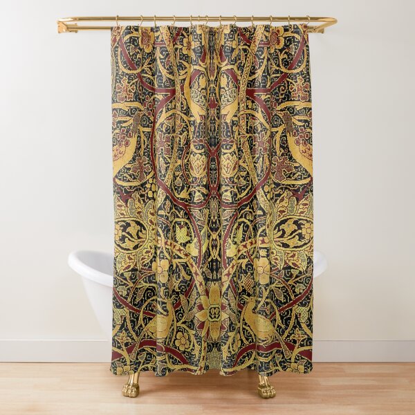 Patrón floral vintage William Morris Bullerswood Cortina de ducha