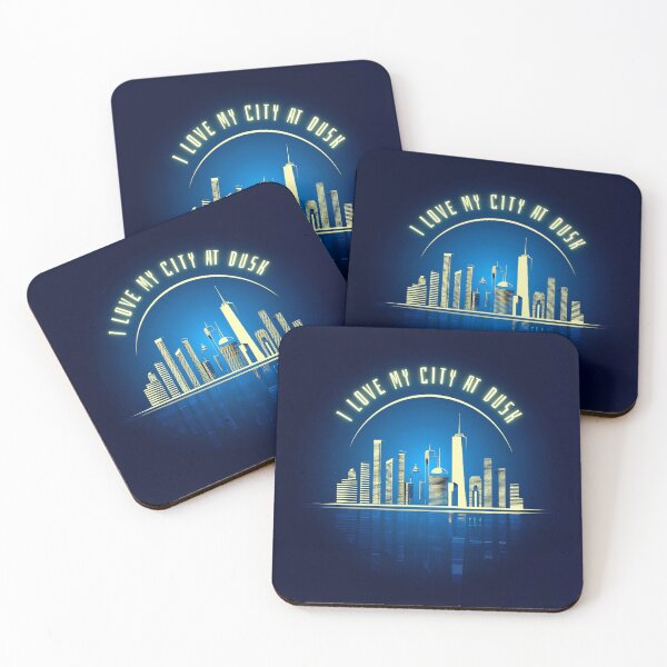 Item preview, I love my city at dusk, the city logo effect designed and sold by silent-violin.