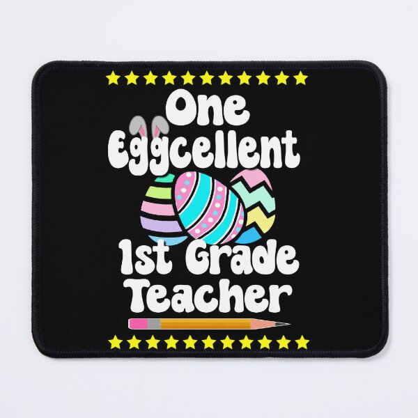 Item preview, One Eggcellent 1st First Grade Teacher Happy Easter Hoppy Egg Bunny Tutor designed and sold by FlorenciaBliss.