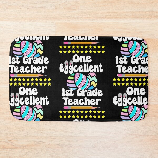 Item preview, One Eggcellent 1st First Grade Teacher Happy Easter Hoppy Egg Bunny Tutor designed and sold by FlorenciaBliss.