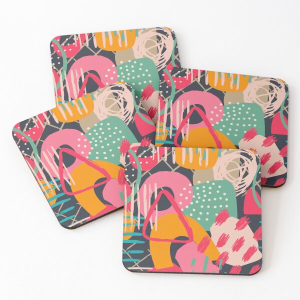 Item preview, Abstract shapes pattern designed and sold by Funwaytrend.